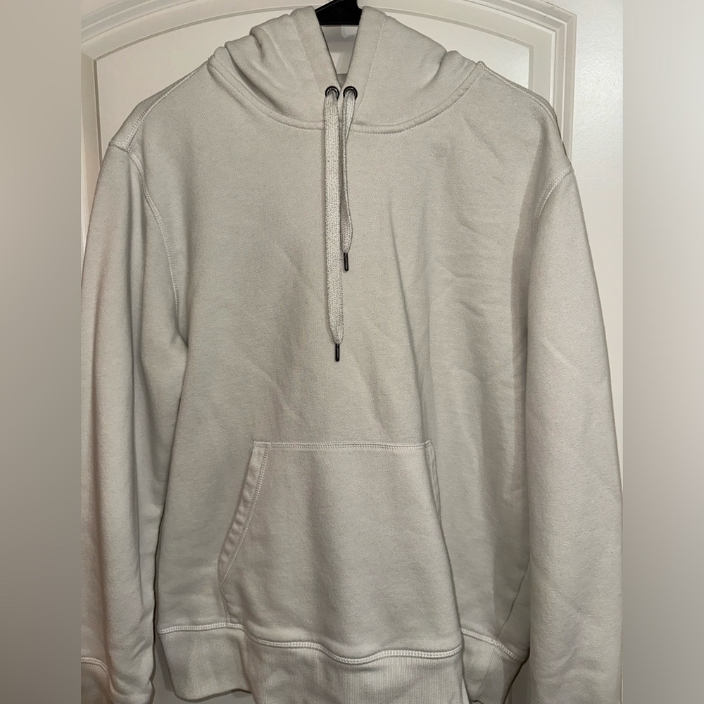 Cream Fleece Hoodie, Amazon Essentials, L
